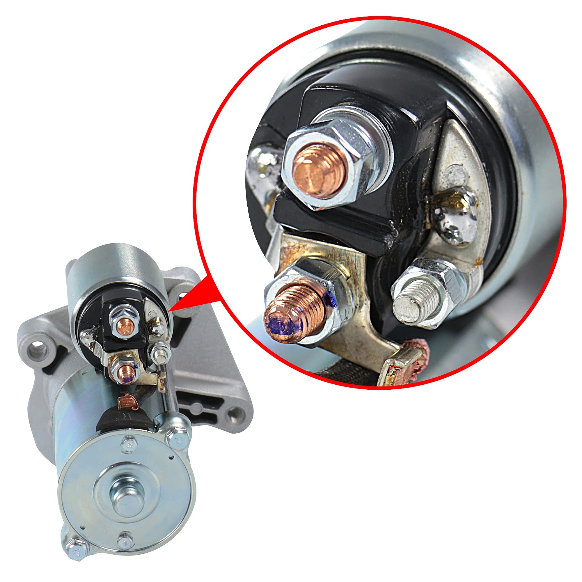 Démarreur 12V 1,1 KW Pour Renault - Démarreur ATEC Germany Compatible Clio, Mégane, Laguna, Etc. - 9