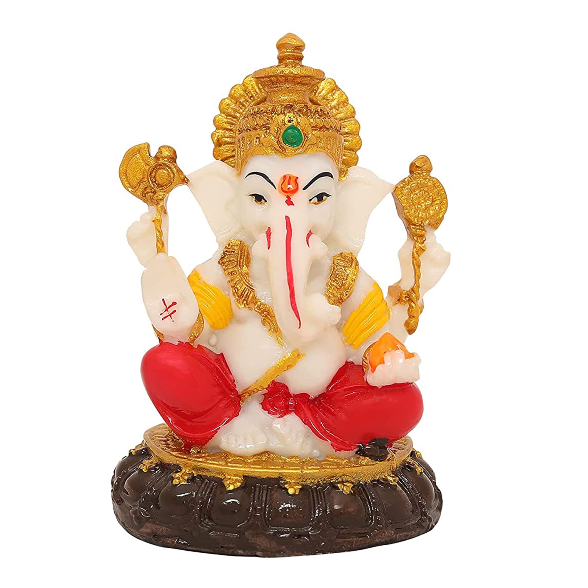 Voila Lord Mangalkari Ganesh Idol for Car Dashboard Decoration and Home Showpiece Statue