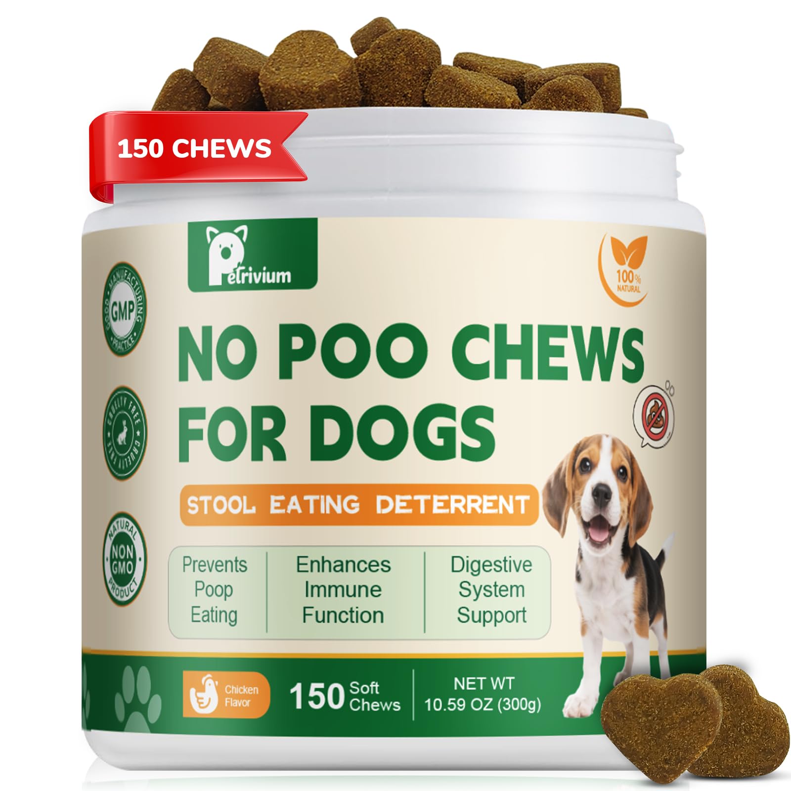 Amazon.com : No Poop Eating Deterrent for Dogs, Stop Eating Poop