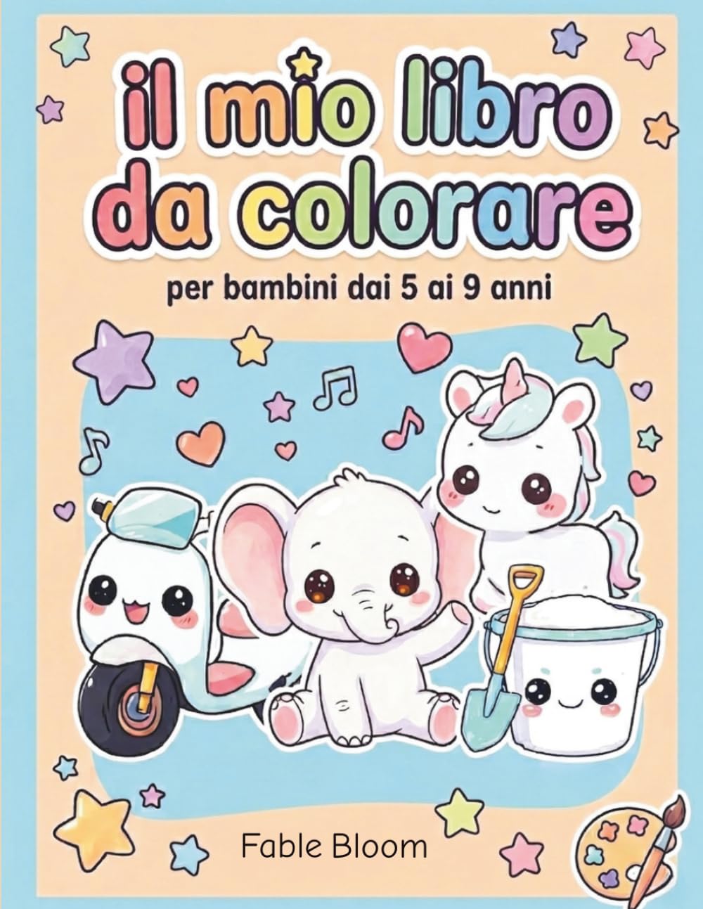 Il Mio Libro da Colorare:: Disegni da colorare pieni d’amore per bambini da 5 a 9 anni | un dolce libro con immagini grandi e facili per stimolare fantasia e creatività