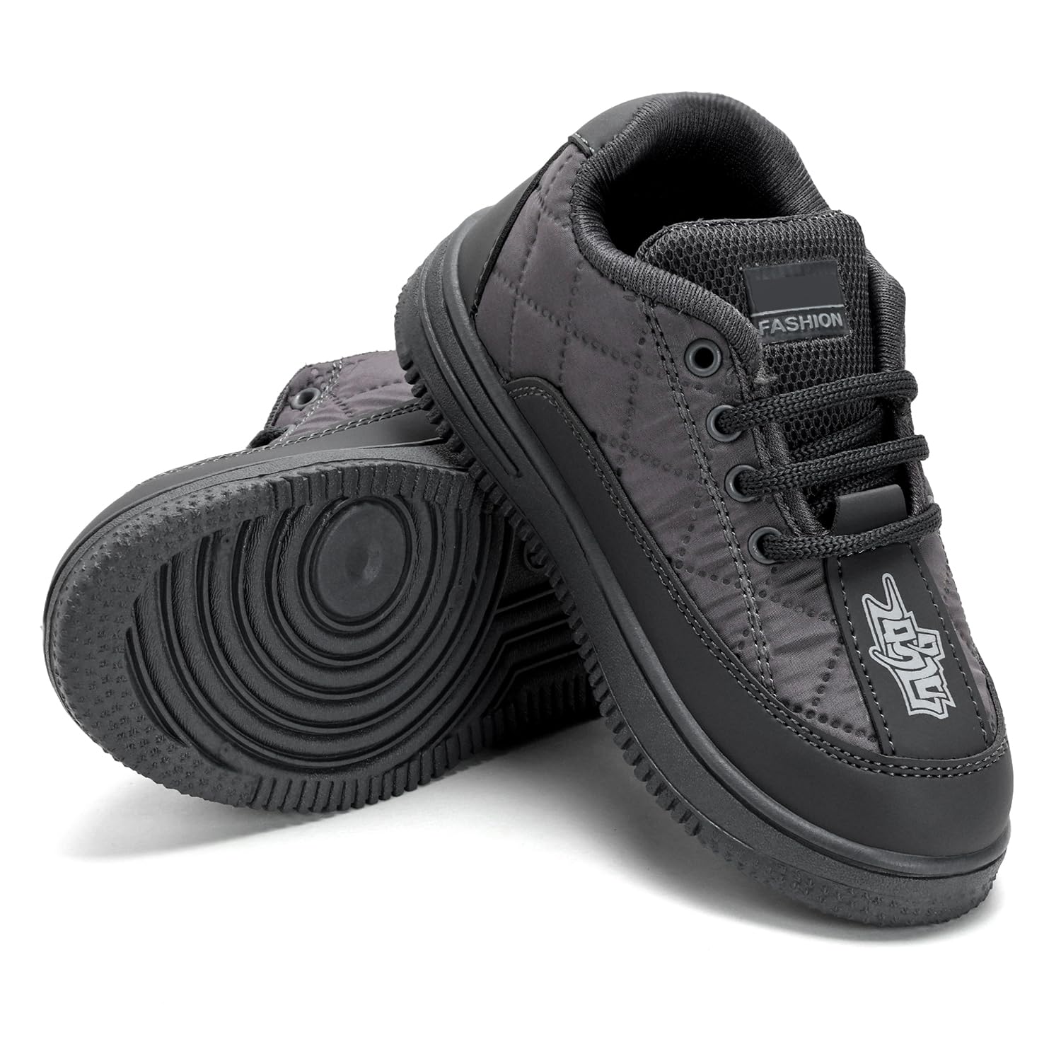 TOMSY CHOICE PVC Sole Grey Kids Shoes β Lightweight, Durable & Comfortable Footwear for Boys & Girls(Size 4 UK)