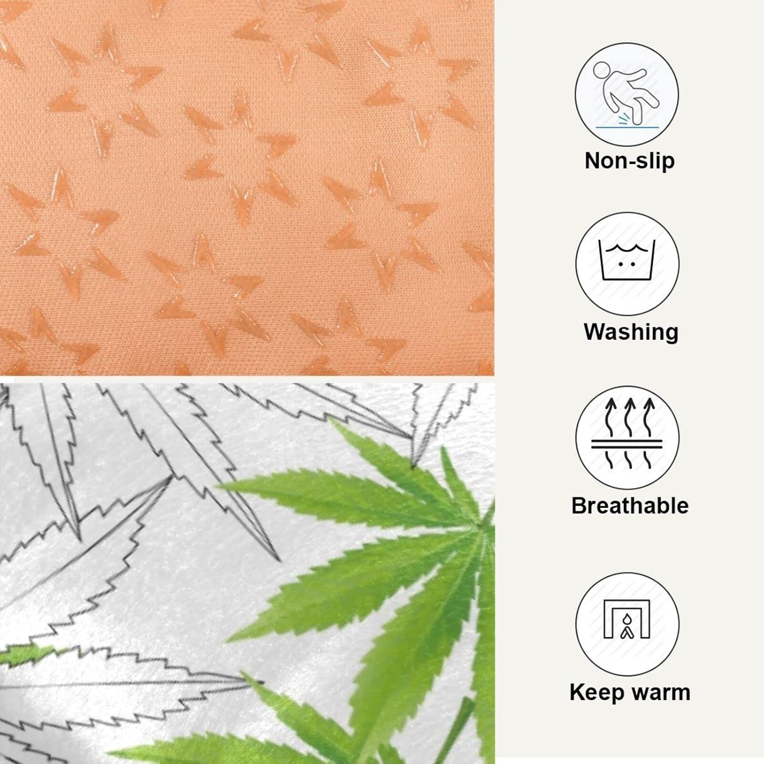 review Ultra Soft Pet Bed Washable Dog Bed Crate Mat for Dogs Fleece Dog Crate Kennel Pad Cat Pet Bed Liner 36x24in Marijuana Weed Green Leaf