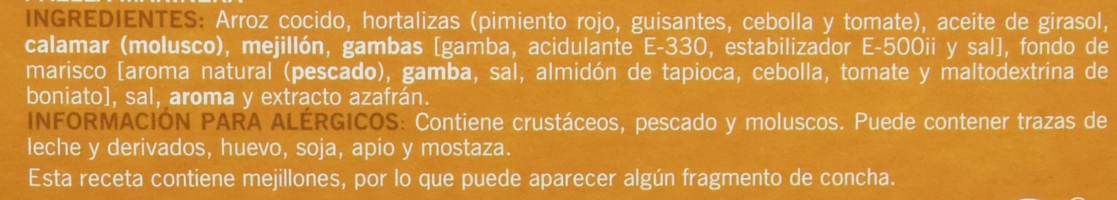 Carretilla Paella Marinera 250 g