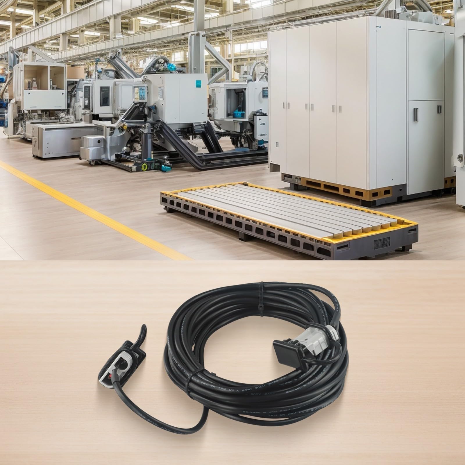 Cable solar 10 m 50 A alargador de cobre plateado | Aislamiento resistente a la intemperie, flexible en invierno, adecuado para exteriores, jardín