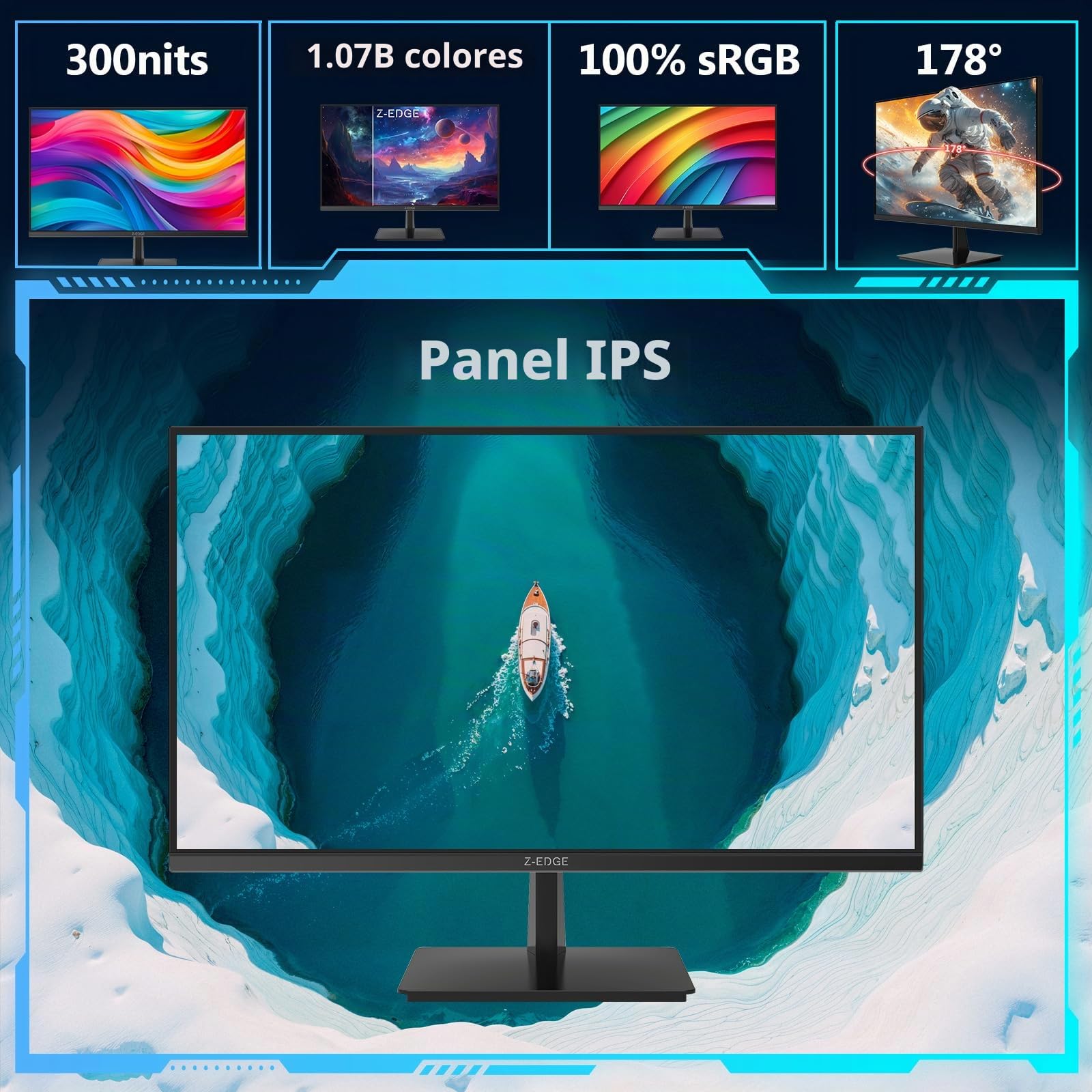 Amazon.com: Z-Edge 27-inch 4K Monitor IPS Ultra HD 3840x2160