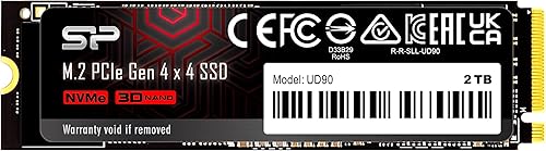 Miniatura 11 de Silicon Power 1TB UD90 NVMe 4.0 Gen4 PCIe M.2 SSD R/W hasta 5,000/4,800 MB/s (SP01KGBP44UD9005)