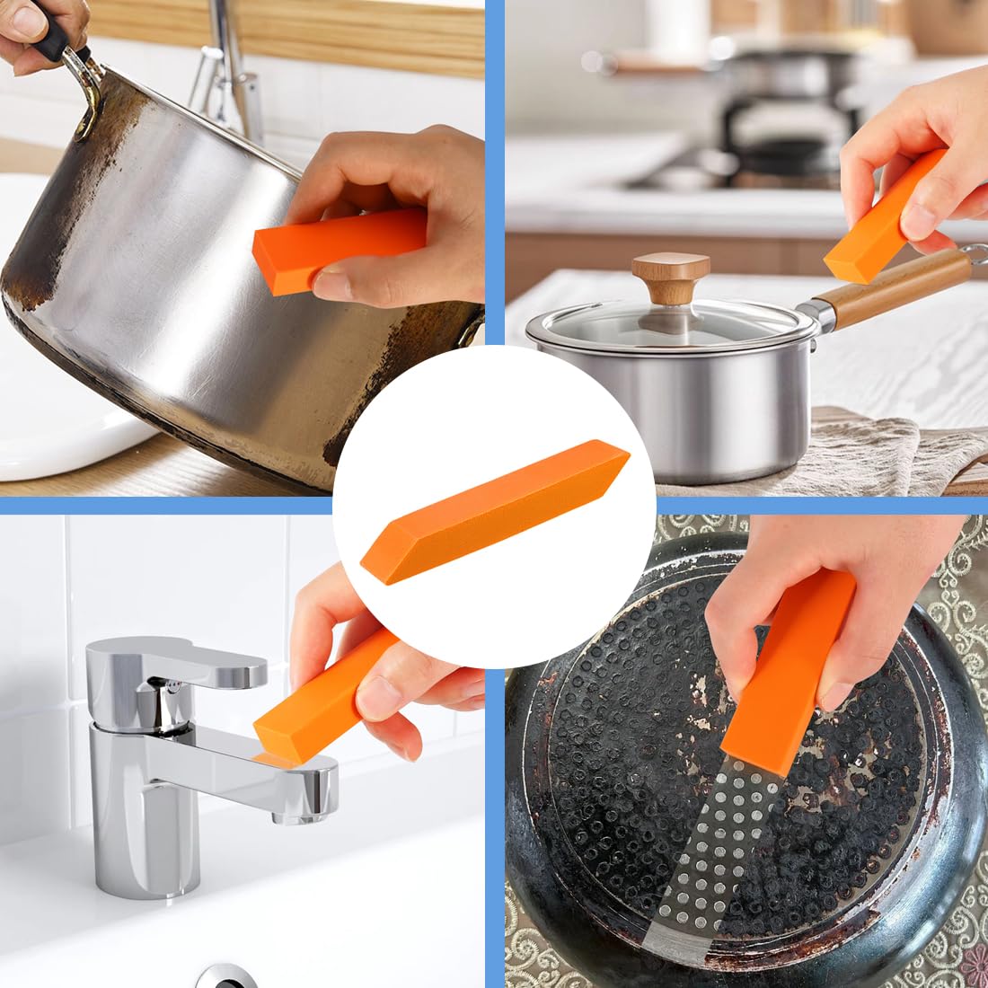 Gomme per la Pulizia cancellino per Bagno e Cucina 6 Pezzi