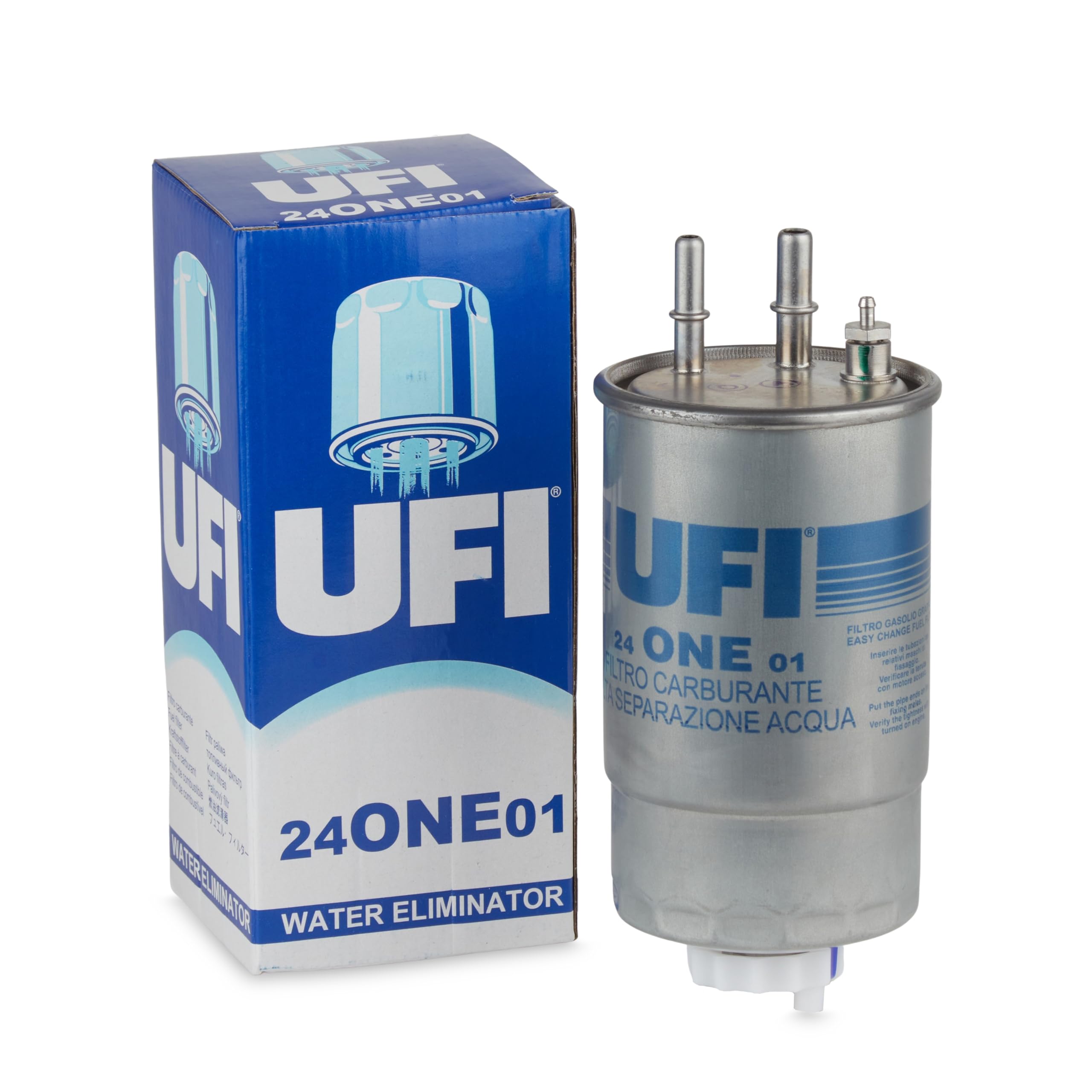 UFI Filters, Filtro Gasoil 24.ONE.01, Filtro de Combustible Diésel de Recambio, Apto para Coches, Apto para Modelos como Alfa Romeo, Citroen, Fiat