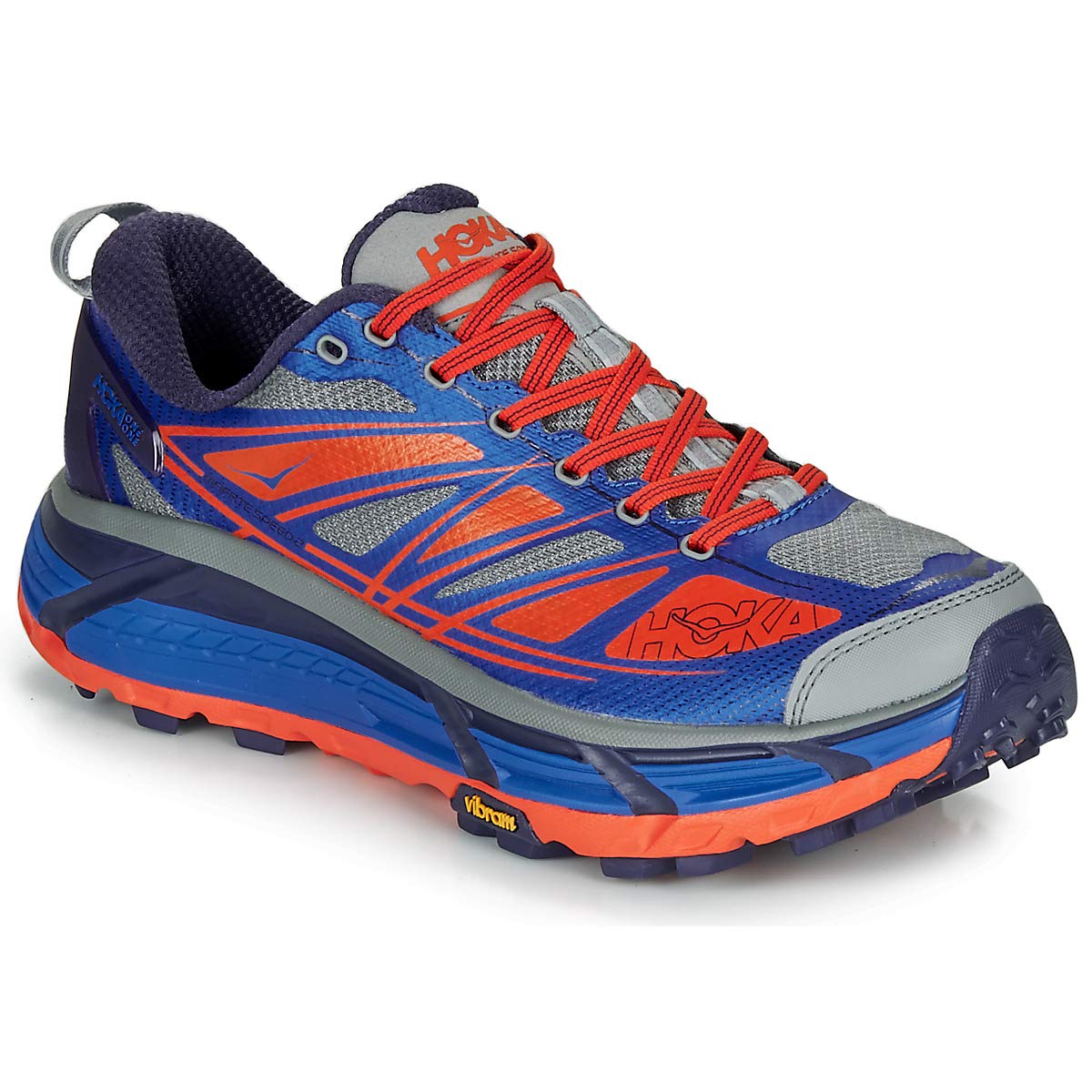 One One Mafate Speed Hommes Blue Running Shoes Silver
