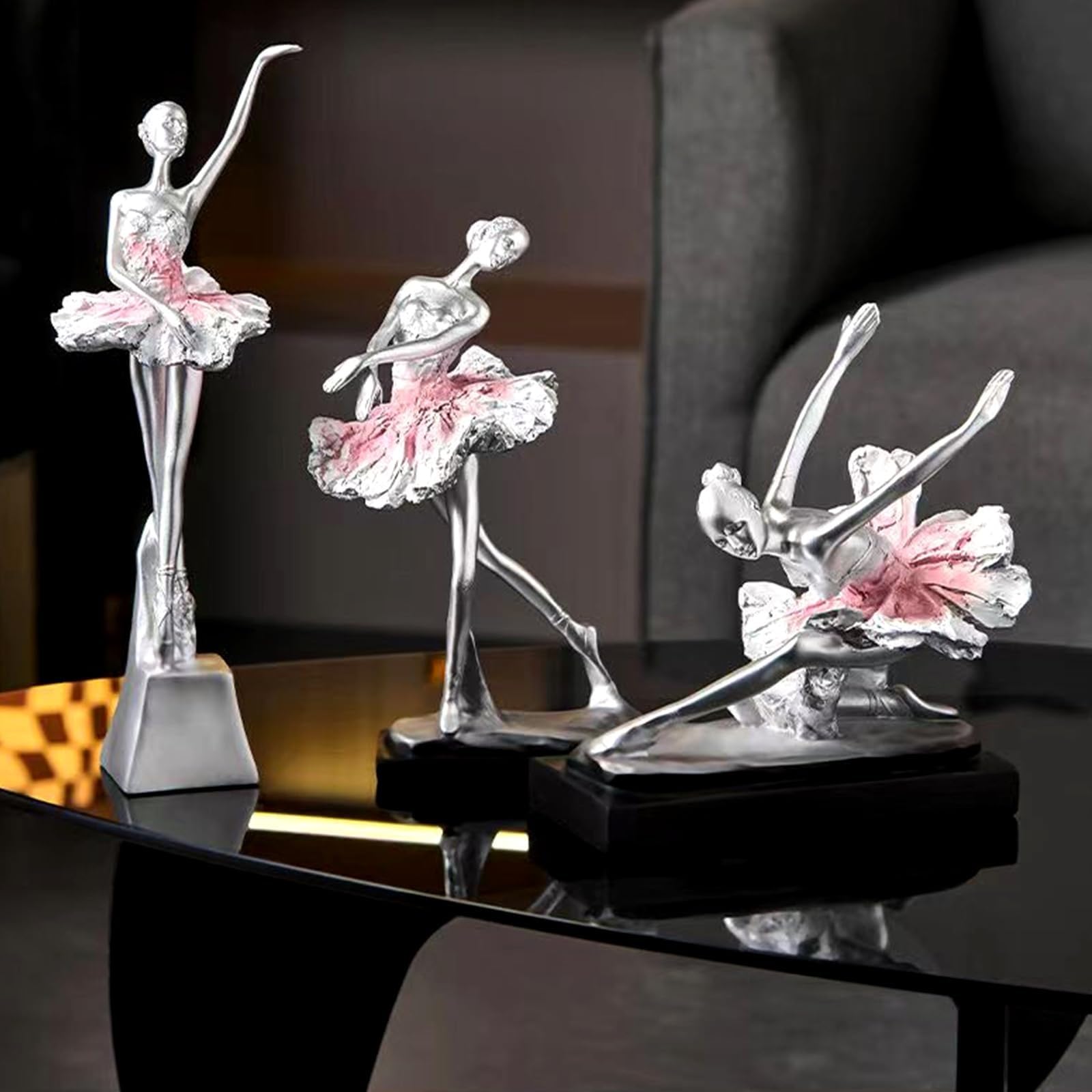 Estatuas artísticas para decoración de Escritorio: estatuas de Bailarina, esculturas de Mesa para niña, Figuras artísticas de Bailarina, Decoraciones de Escritorio, Arte