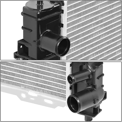 Miniatura 3 de DNA Motoring OEM-RA-1488 - Radiador de refrigeración de aluminio negro compatible con Mustang 94-96, 24 pulgadas de ancho x 14-78 pulgadas de alto x