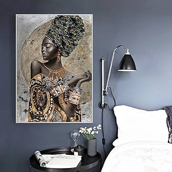 絵画　アート　美術作品　アフリカの女性 絵画 アート 美術作品 アフリカの女性 アート・写真