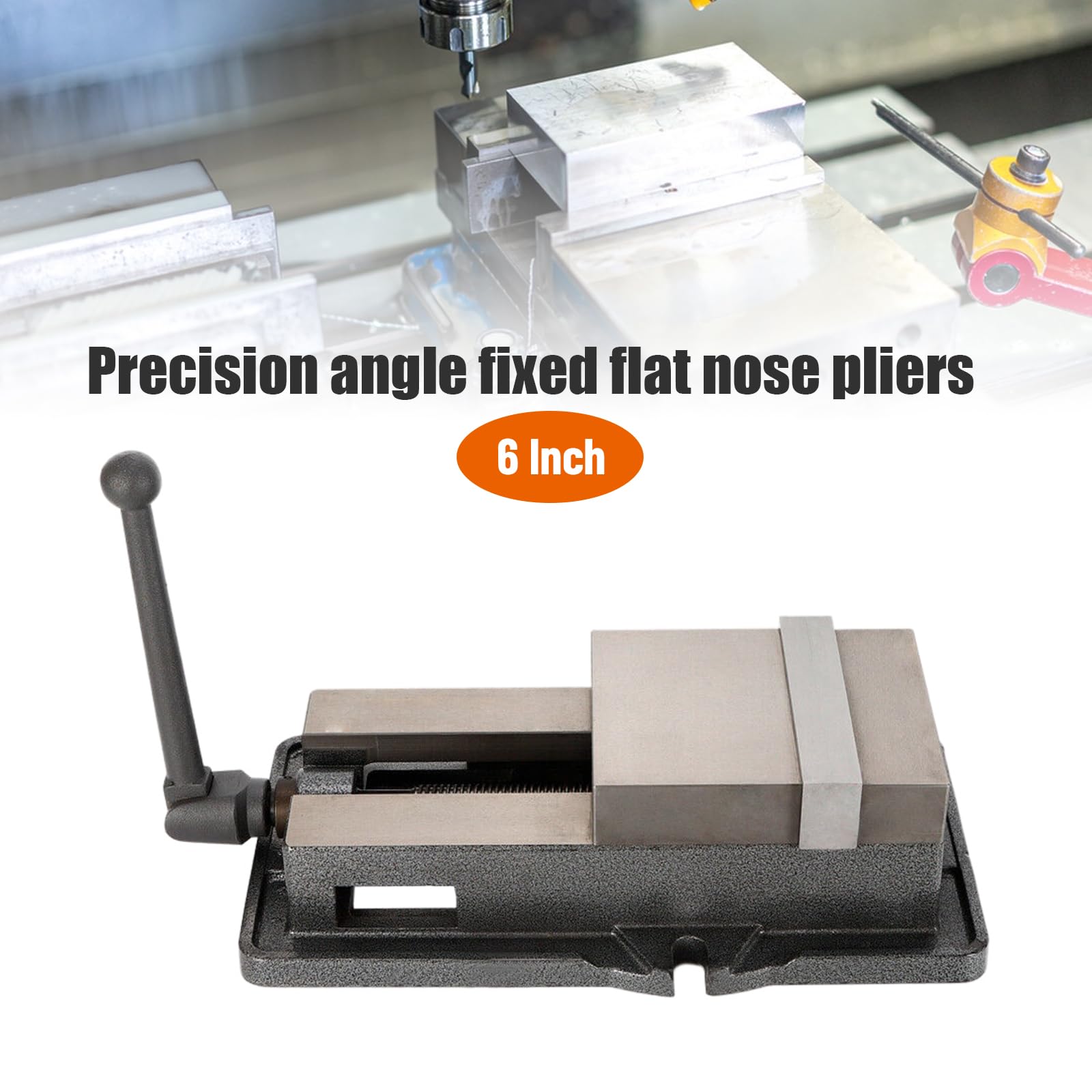 Tornillo de banco de precisión CNC de 6 pulgadas, tornillo de banco de precisión, tornillo de banco de trabajo CNC Clamping Lock Vise Milling Machine Bench Clamp Vice, juego de accesorios