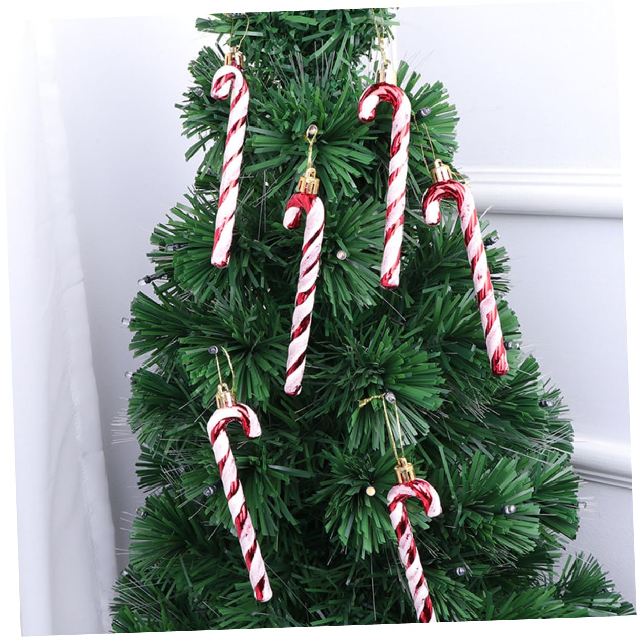 PRETYZOOM 48 STK Weihnachtsstock Weihnachtsdekoration Christbaumschmuck Zum Aufhängen Weihnachtskrücke Weihnachtsverzierung Weihnachtsbaum-hängeornamente Weihnachtsbaumschmuck Überzug