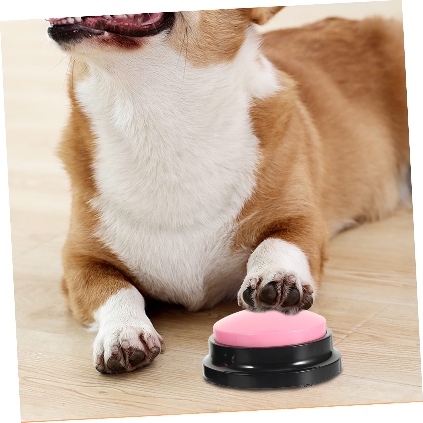 2 Juegos De Timbres De Entrenamiento para Perros con Función De Grabación Y Botón De Comunicación para Perros Botones De Sonido Interactivos (2 Unidades)