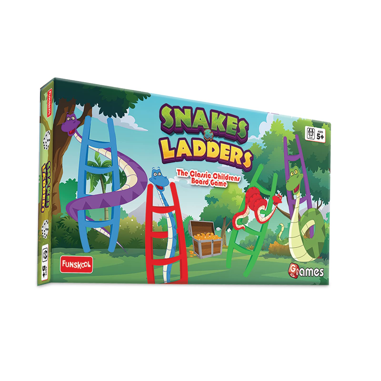 Buy Funskool Games Snakes & Ladders, The classic children board game, kids & family, 2 4