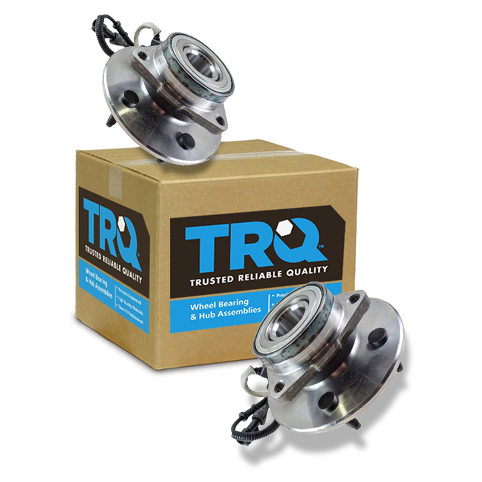 TRQ Front Wheel Hub & Bearing Assembly Set - Fits 2000-2006 Ford Expedition & Lincoln Navigator 4WD - View #8