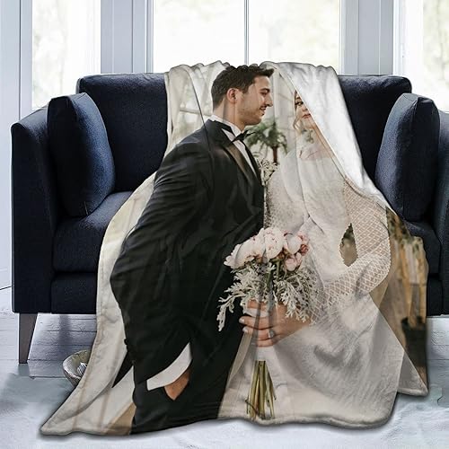 Manta personalizada con fotos, texto, manta personalizada de collage de fotos, manta de franela personalizada, ropa de cama de cumpleaños, Navidad,