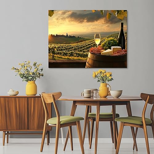 Miniatura 3 de Wewejia - Impresiones artísticas para pared de cocina, cuadros de vino, comedor, fruta, comida, arte de pared, cocina contemporánea, vintage, lienzo