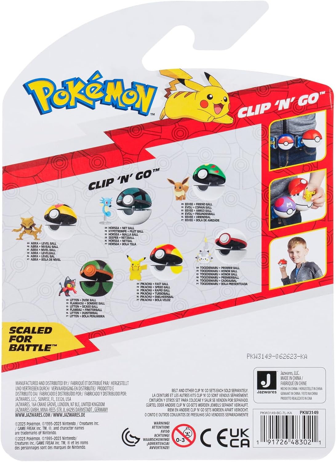 Pokemon Clip 'N' Go Togedemaru and Premier Ball - Includes 2-Inch Battle Figure and Premier Ball Accessory - Image 4
