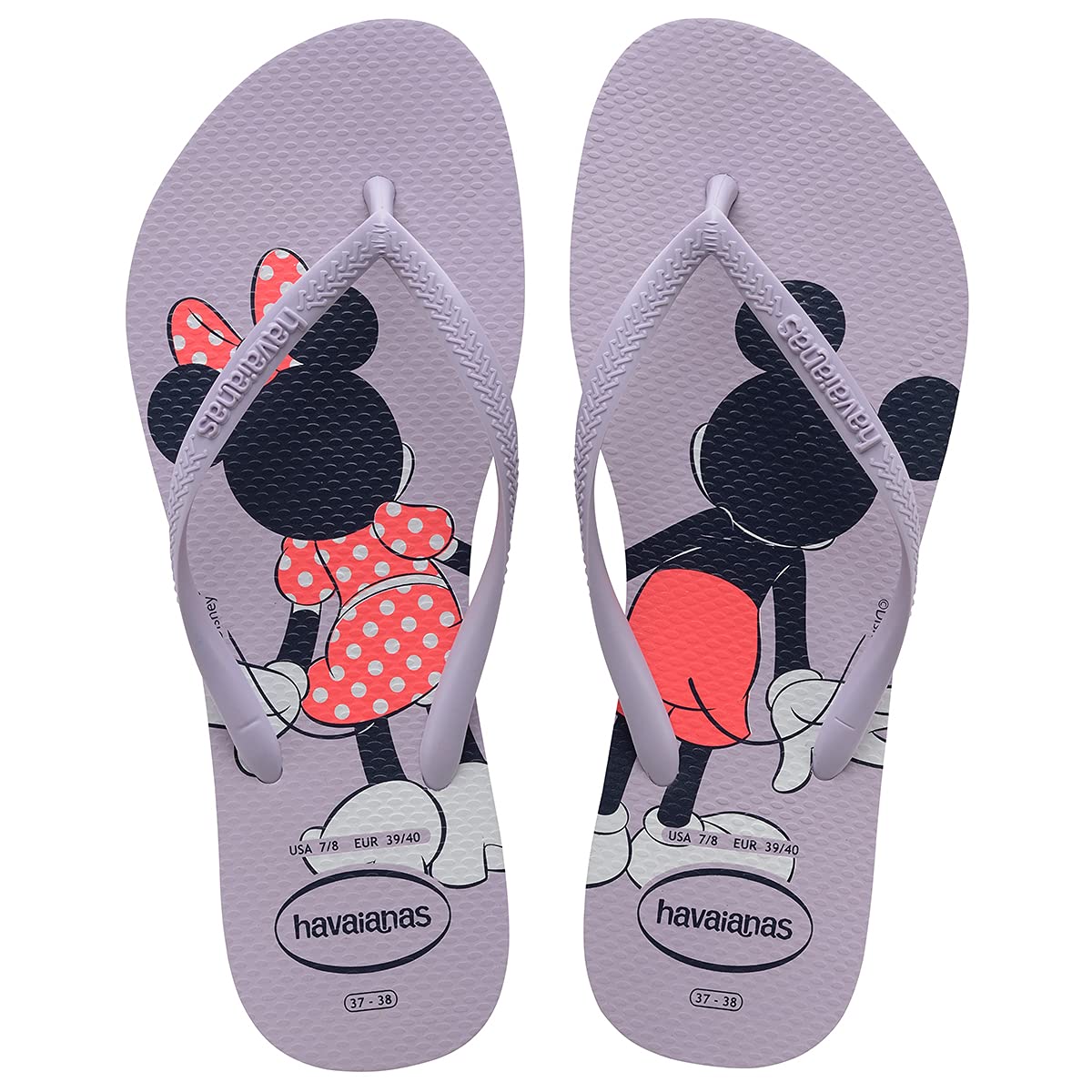 Havaianas Slim Disney Women FlipFlop Quiet Lilac 3.5/4 UK