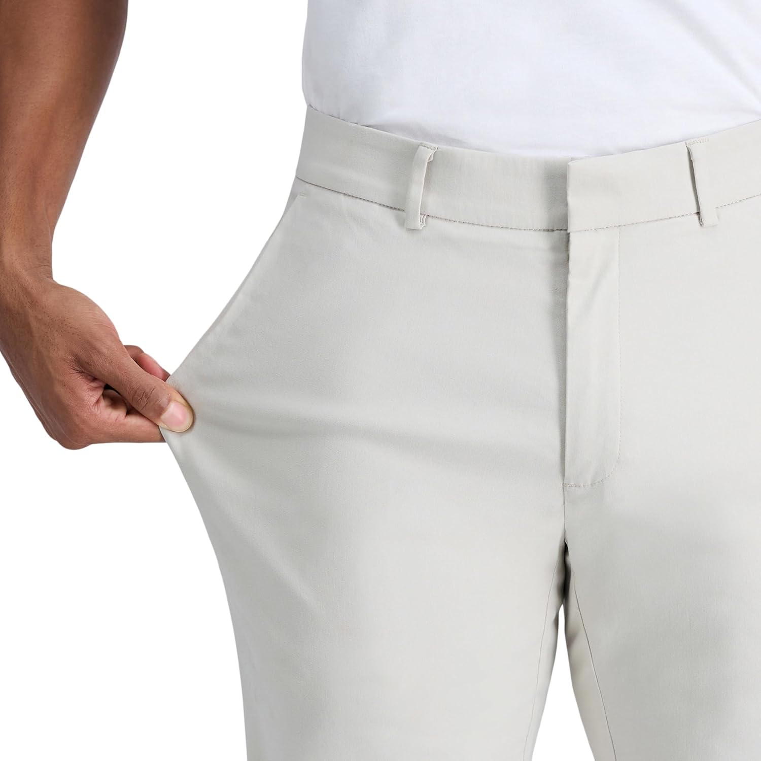 Haggar Mens Life Khaki™ Straight Fit Flat Front Flex Pant - Image 4