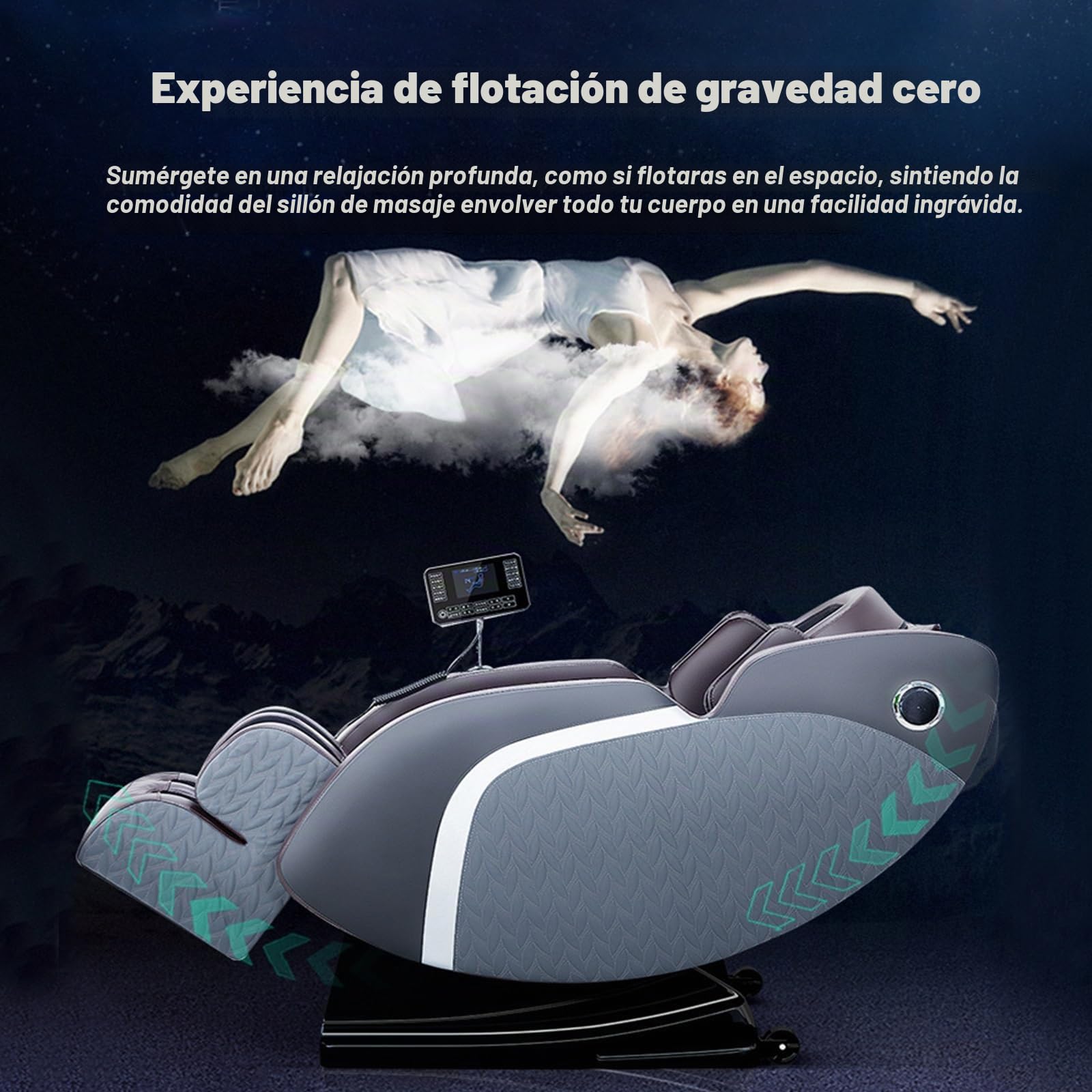 Sillón De Masaje 4D para Todo El Cuerpo, SL-Titan Pro, con Escaneo Corporal, Estiramientos Tailandeses, Terapia De Calor Y De Audio Bluetooth.
