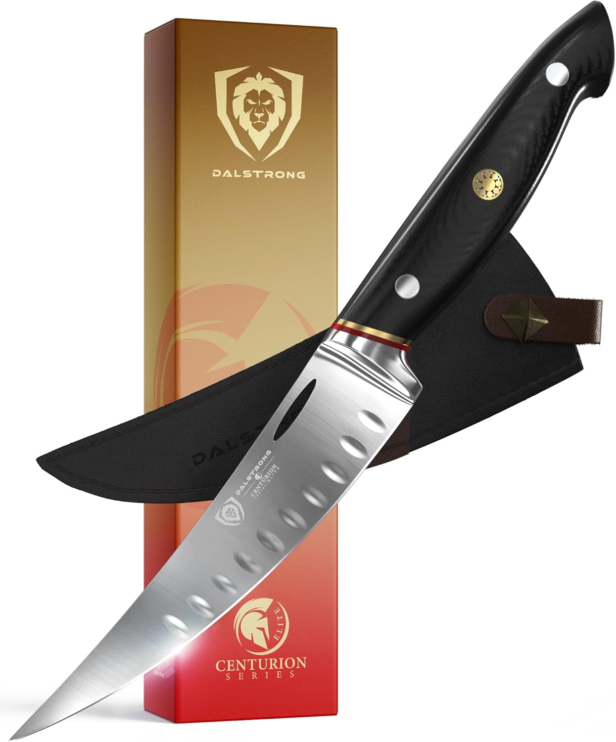 DALSTRONG Curved Boning Knife 6" Centurion Series Swedish 14C28N High Carbon Stainless