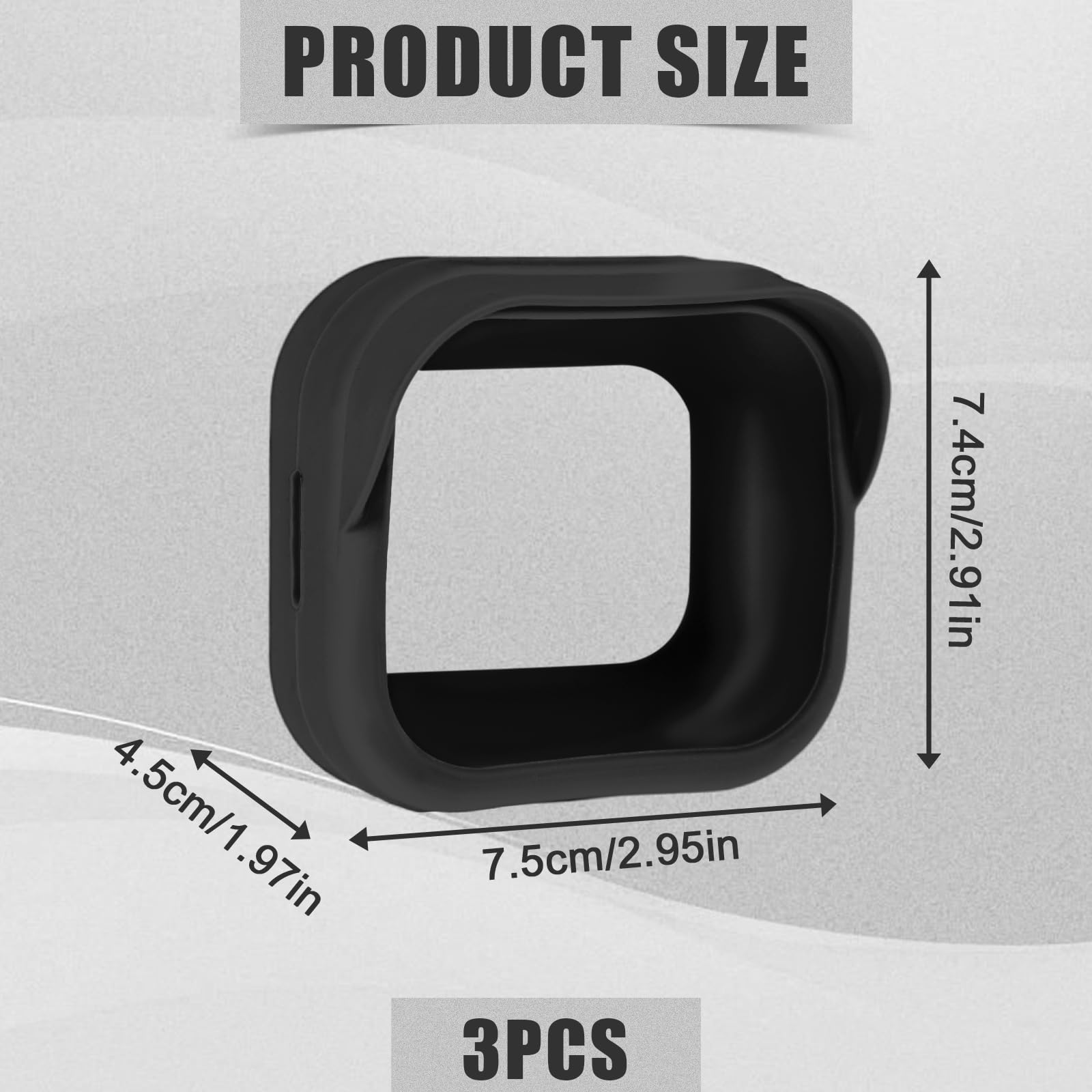 PEUTIER 3pcs Cache Caméra pour Blink Outdoor 4 la Toute Nouveau(4e Génération), Imperméabiliser Caméra de Sécurité Coque en Silicone Blink Camera Cover pour Intelligente (Noir)