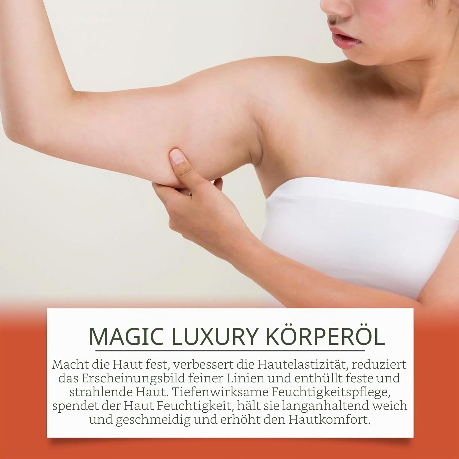 Liora Life körperöl, Liora Life Lifting Body Oil, Magic Luxury Body Strafting Oil, Feuchtigkeit und Nahrhafte Creme, Reduziert Feine Linien, Verbessert die Elastizität, Sanfte Formel(5PCS)