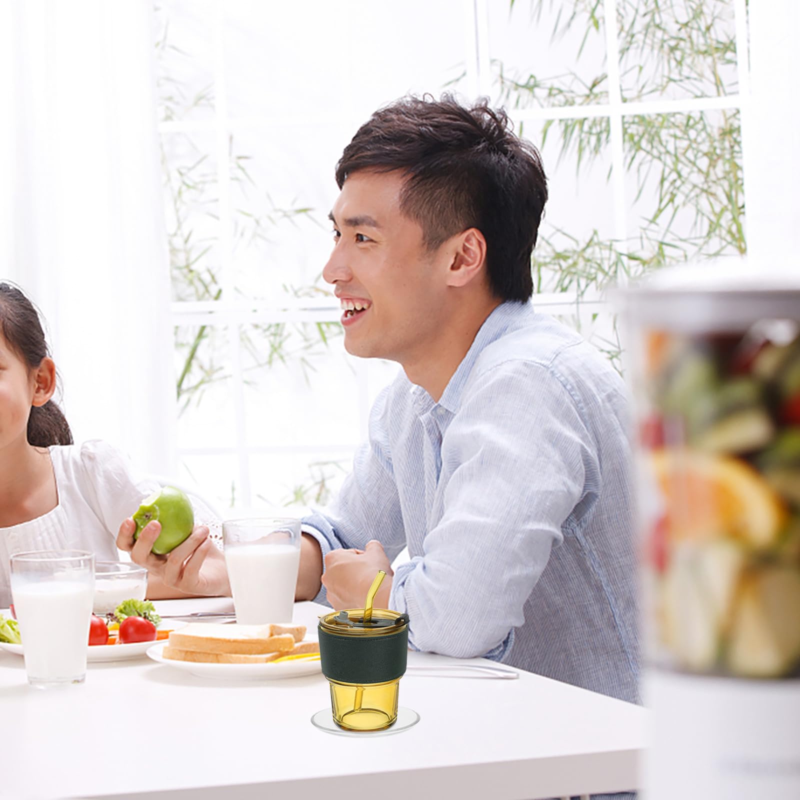 Piattini Trasparenti in Vetro Rotondi 8,5 CM, Piatti per Tazzine da caffè e Snack, Durevoli e Leggeri, Adatti per Casa e Uso Professionale, Set da 2 Pezzi Riutilizzabile