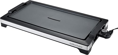 Miniatura 5 de Plancha eléctrica para interiores sin humo, parrilla superior plana, parrilla de barbacoa de calentamiento rápido de 1800 W, placa de cocción