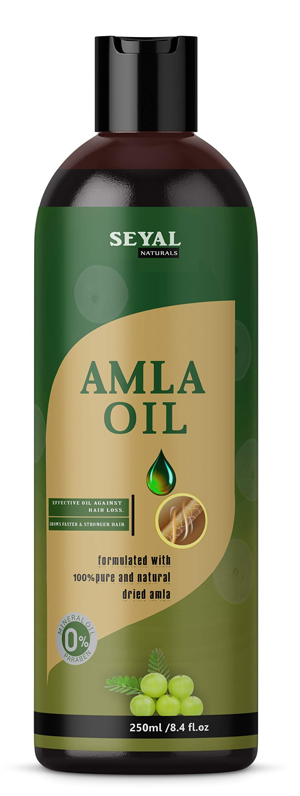 Amla Oil Pure Hair Oil For Hair Growth Organic, Grow Faster & Stronger Hair - 250ml