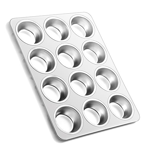 Stainless steel muffin pan (12 muffins)