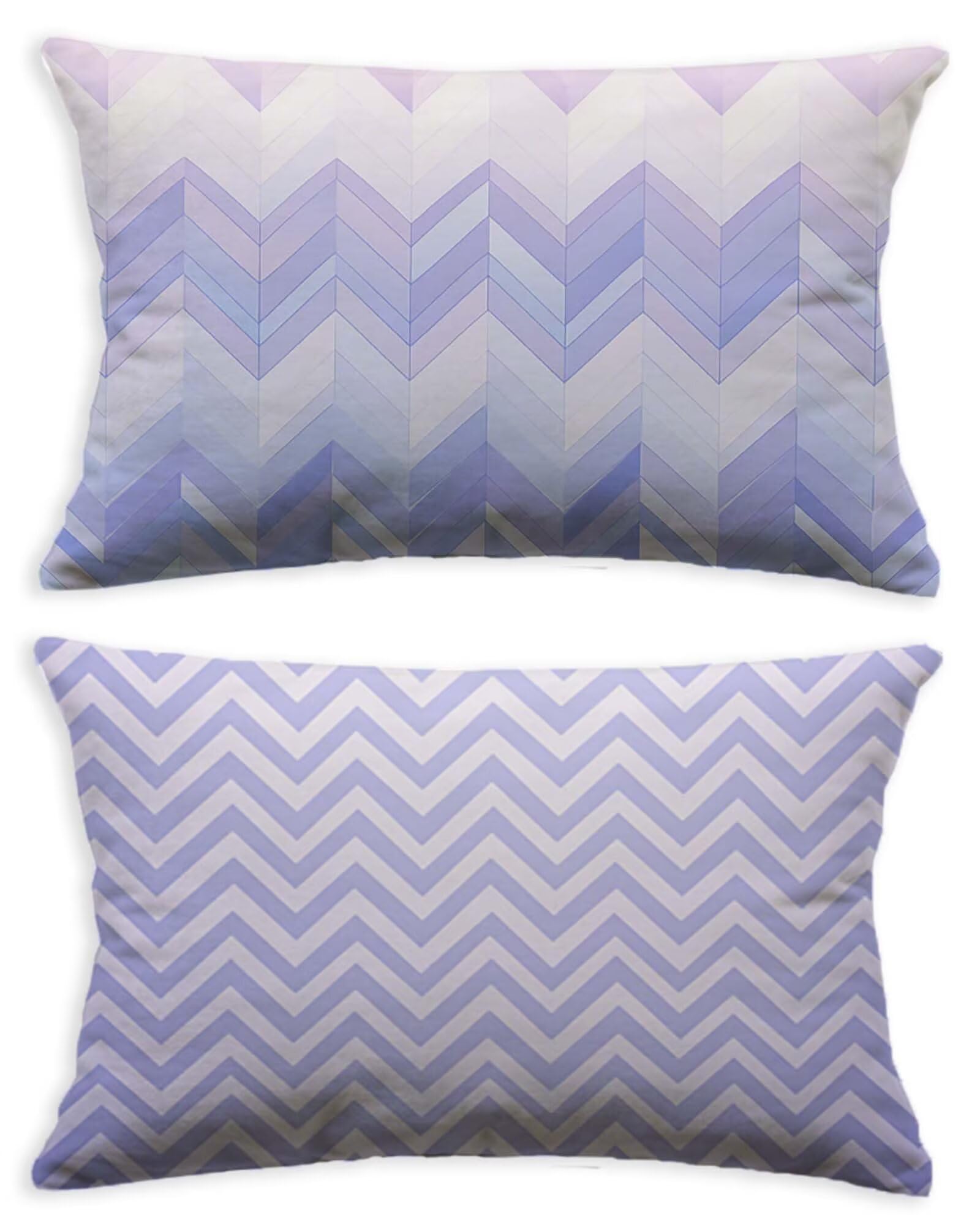 Taie oreiller 80x100 en velours de prestige violet à impression recto verso