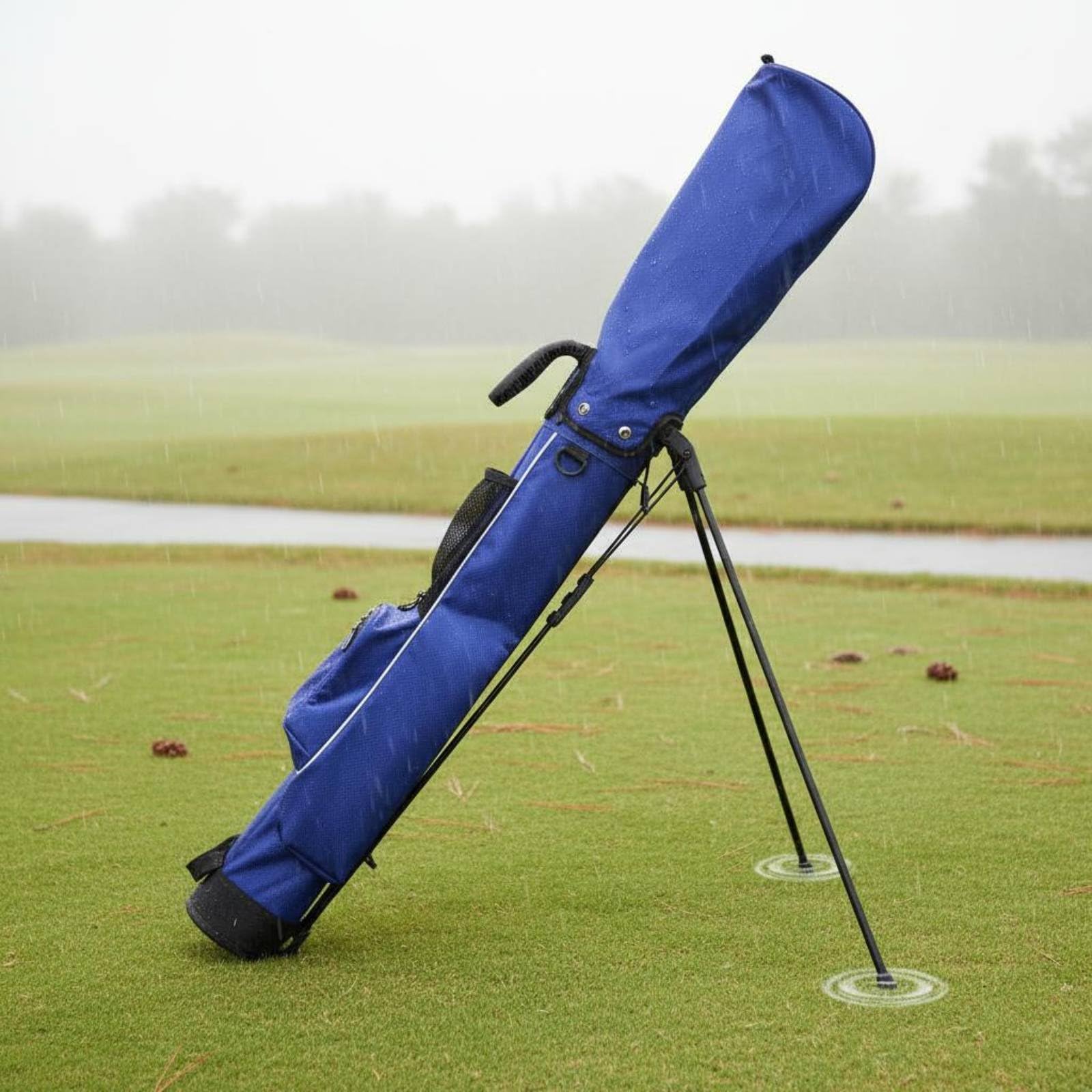 Amagogo Golf Ausrüstungsständer Golftasche Tragebag Standtasche Schlägertasche Ausrüstungstasche mit Klappbarem Ständer Und Wasserabweisendem Nylongewebe für