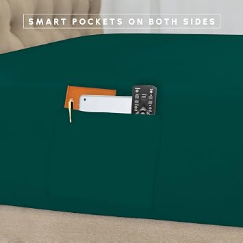 Elegant Comfort Silky Soft 8-Piece Plaid Lodge Bed-in-a-Bag Comforter Set, Includes 4pc Smart Sheet Set, Comforter, Decorative Pillow, Matching Pillowcases and Shams - Twin/Twin XL, Emerald Green
