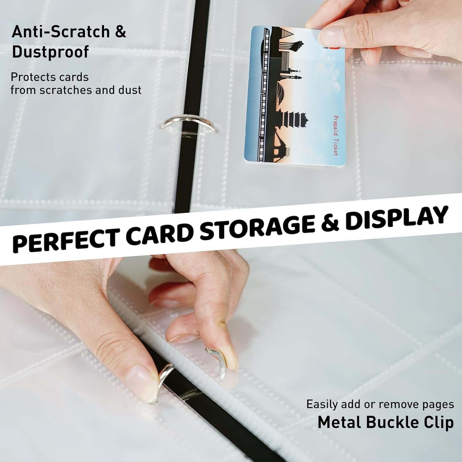 TLAZZ 990 Pockets Baseball Card Binder, Trading Card Collection Binder with 55 Removable Sleeves, Double Sided Pocket Sports Card Binder for MTG TCG Game Card
