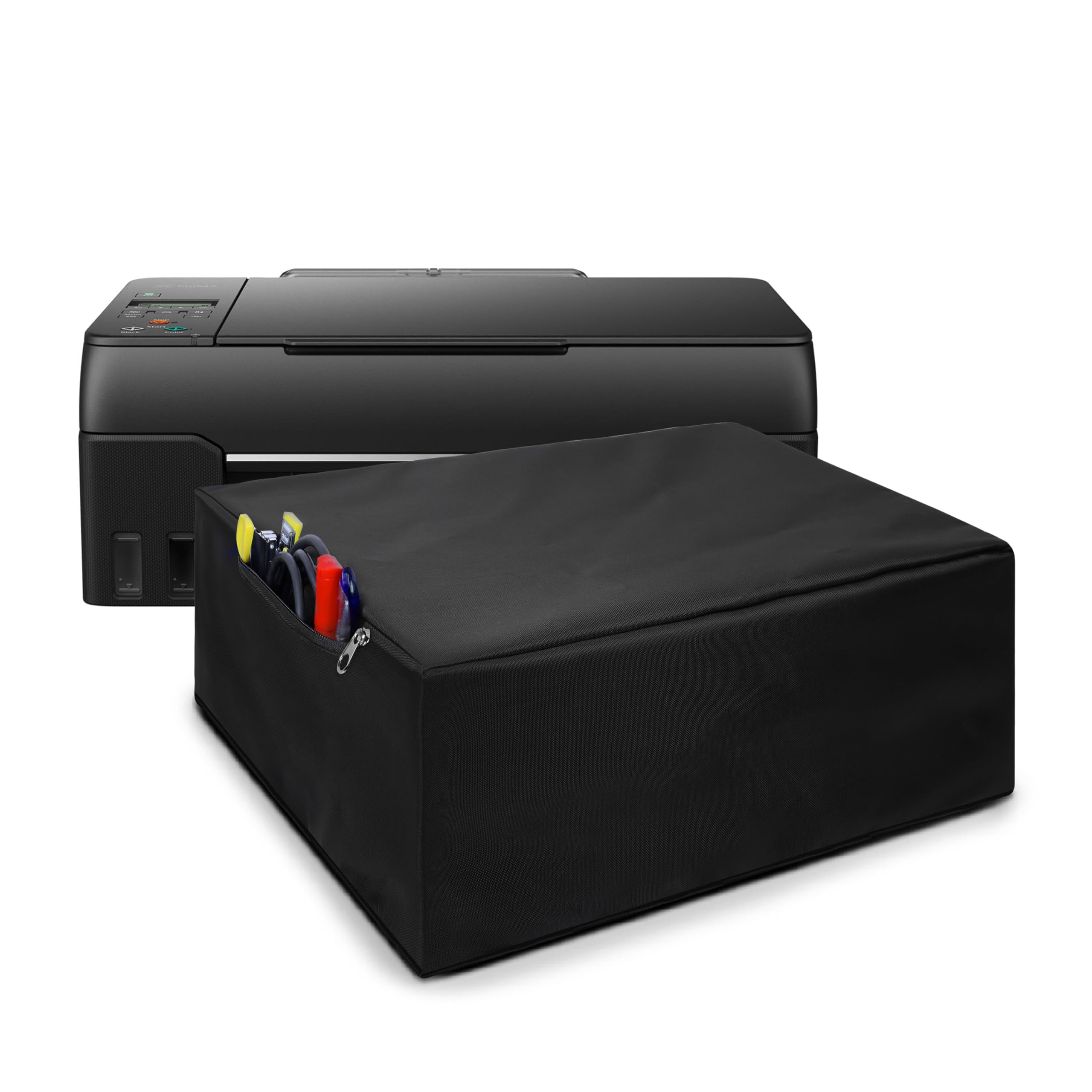 Alifiya Dust Proof Washable Printer Cover for Canon Pixma G670 / G2010 / G570 / G3060 All-in-One Ink Tank Wi-Fi Color - Black-image-46