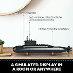 JMBricklayer Ensemble de construction de sous-marin nucléaire pour adultes, jouets de navire de guerre avec lumières, modèle de construction collectible d'histoire de la WW2, cadeaux de jouets militaires pour garçons et hommes (1498 PCS)