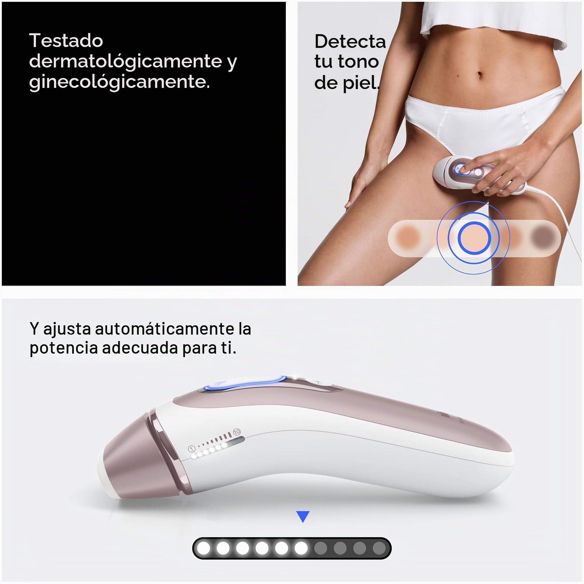 Braun IPL Skin i·Expert, at Home Laser Hair Removal, Holiday Gifts for Women and Men with Free App, Smart IPL, Vanity Case, Venus Razor, 2 Smart Heads, Facial Trimmer, PL7219
