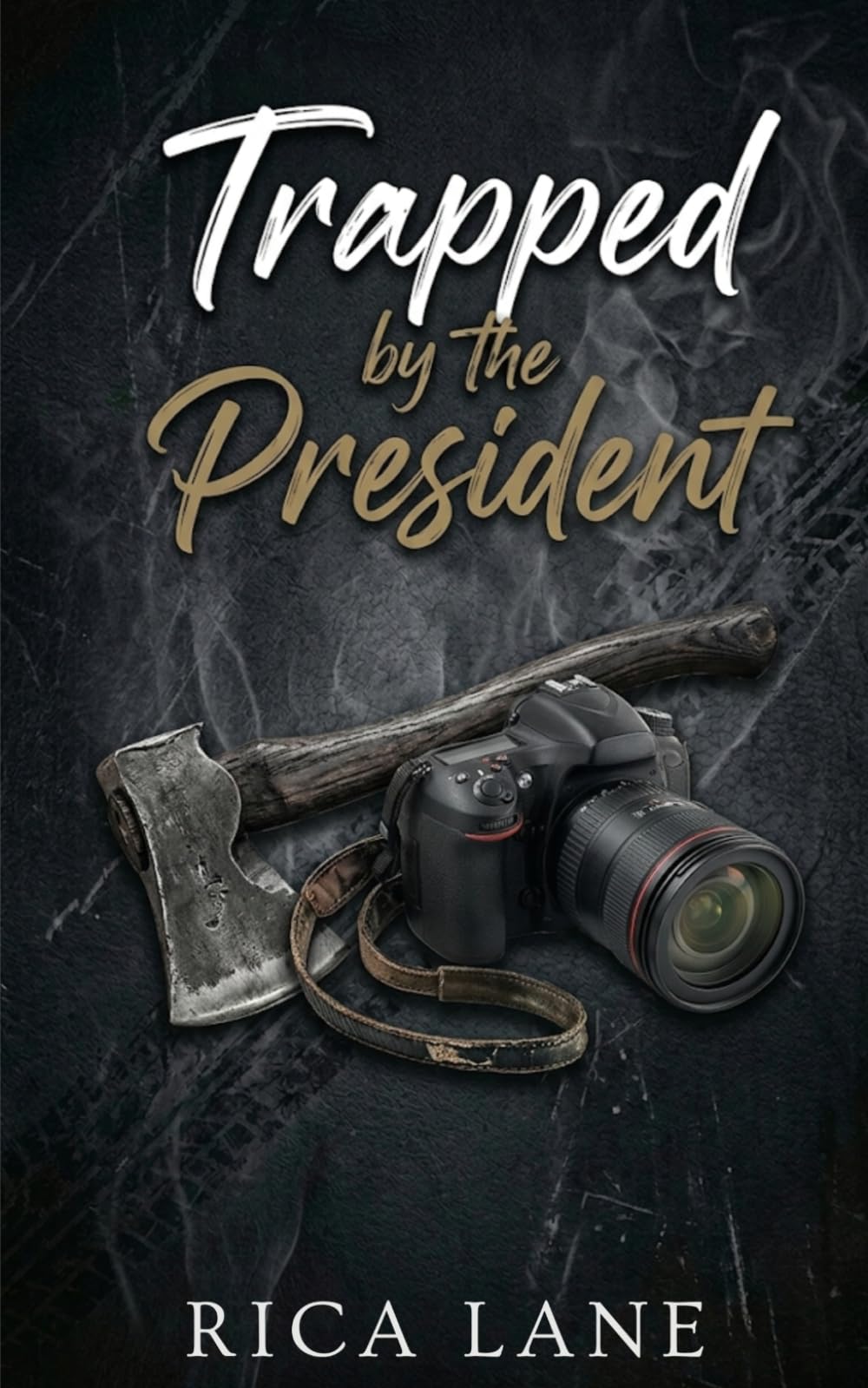 Trapped by the President: A Snowed-In Forced Proximity Mountain Man MC Romance (Broken Halos Motorcycle Club)