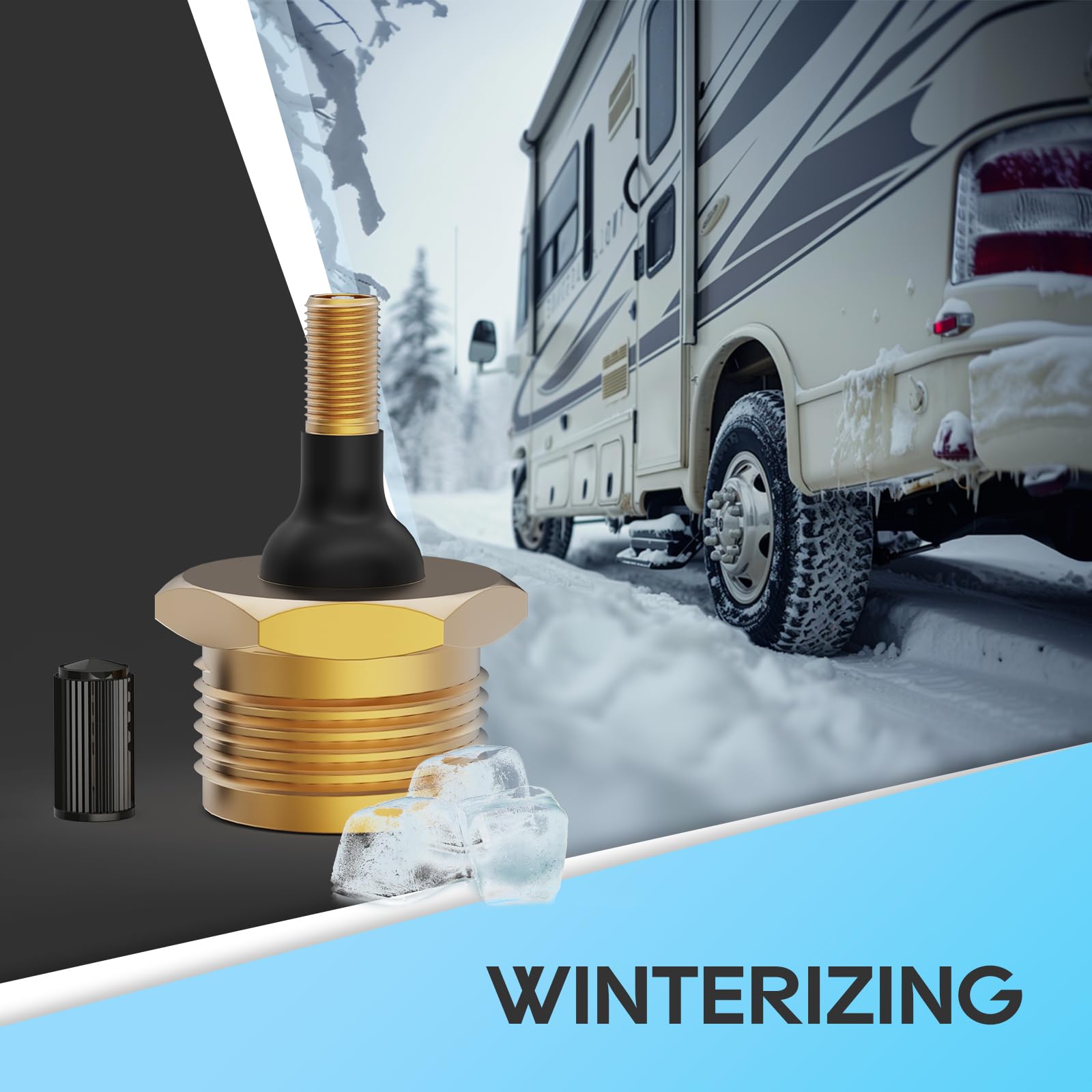 Snapklik.com : RV Winterize Blow Out Adapter, Tire Inflation Valve To 3 ...