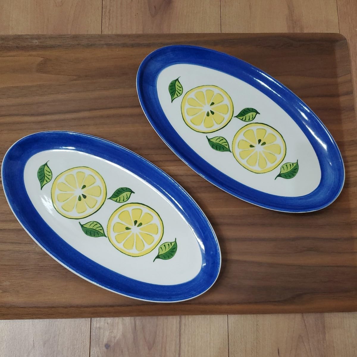 Amazon | ノーブランド品ミスタードーナツミスドスペイン風食器長皿二 