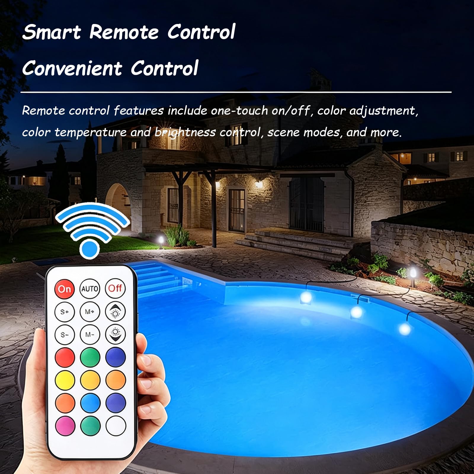Luce Subacquea per Piscina,Illuminatore LED Magnetico Sommergibile | Colori RGB Variabili,Controllo Tramite APP E Telecomando,Funzione Timer,Dimmerabile,Adatto Per Piscine Interrate In Cemento