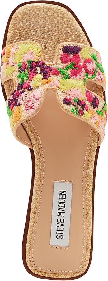 Amazon | Steve Madden レディース Hadyn サンダル, フローラルマルチ