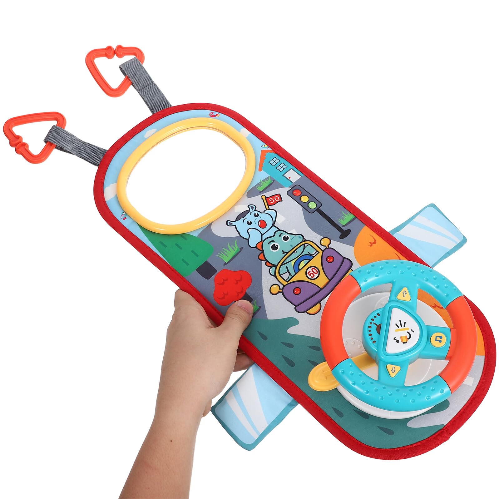 NOLITOY Volante Giocattolo per Simulazione di Guida Gioco Educativo Interattivo per Ragazzi e Ragazze Facile da Installare e Portatile per Attività Indoor e Outdoor