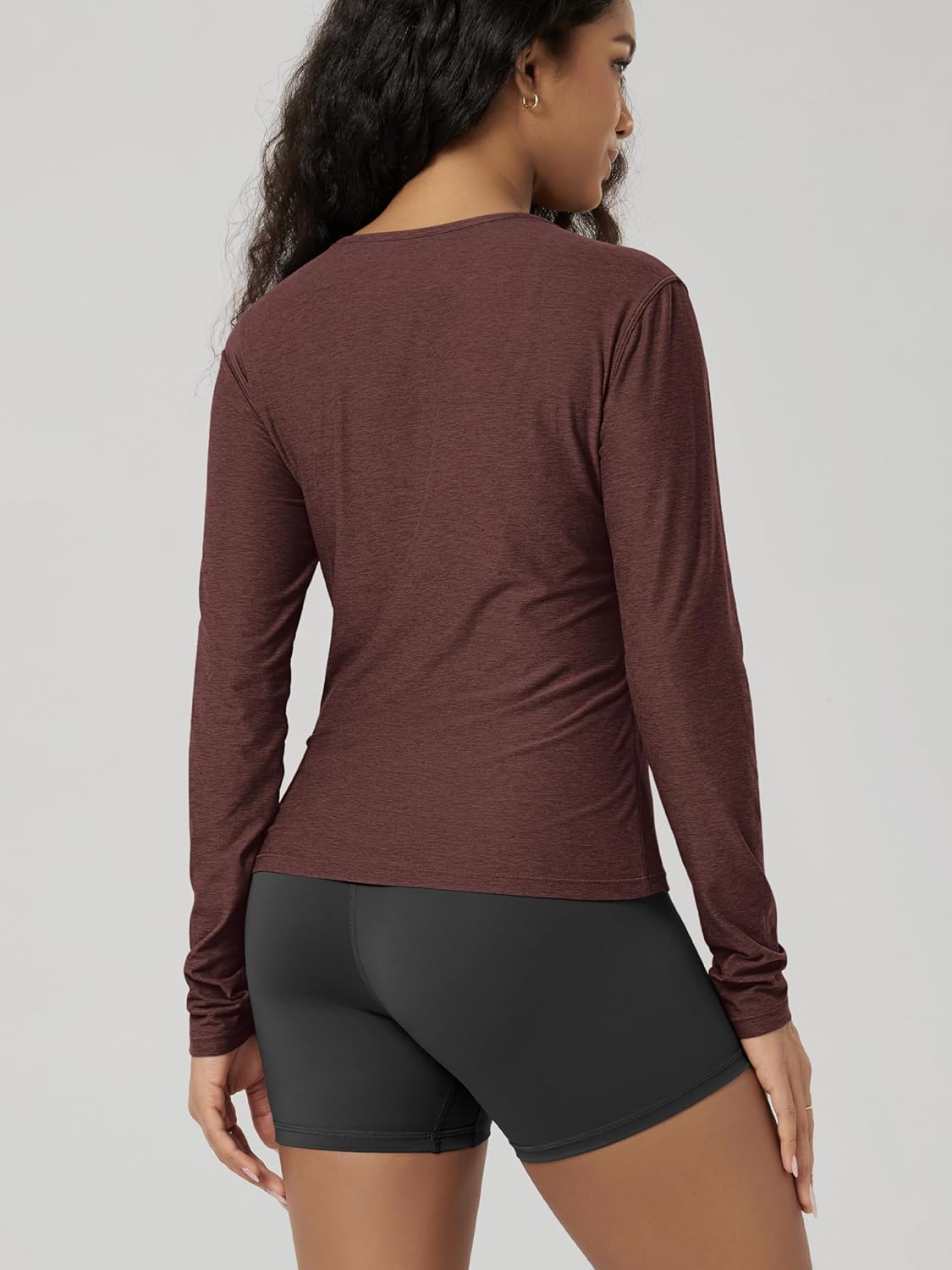 ODODOS Women's Long Sleeve Henley T-Shirt – Ultra Soft odSTRATUM Tech Tee, UPF 50+ Button V-Neck Top - Image 2