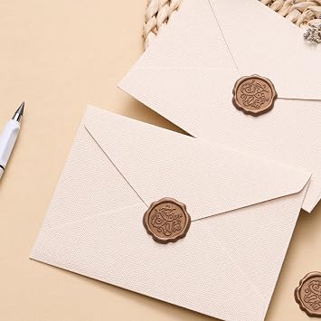 Writing Paper with Envelope Set 24 Vintage Writing Paper with 6 Envelopes 6 Self-Adhesive Wax Seal Stickers Vintage Paper with Lines for Invitation Love Letter