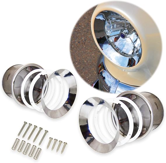 AutoLoc Power Accessories 9634 Universal Frenched Headlight Kit, 1 Pair